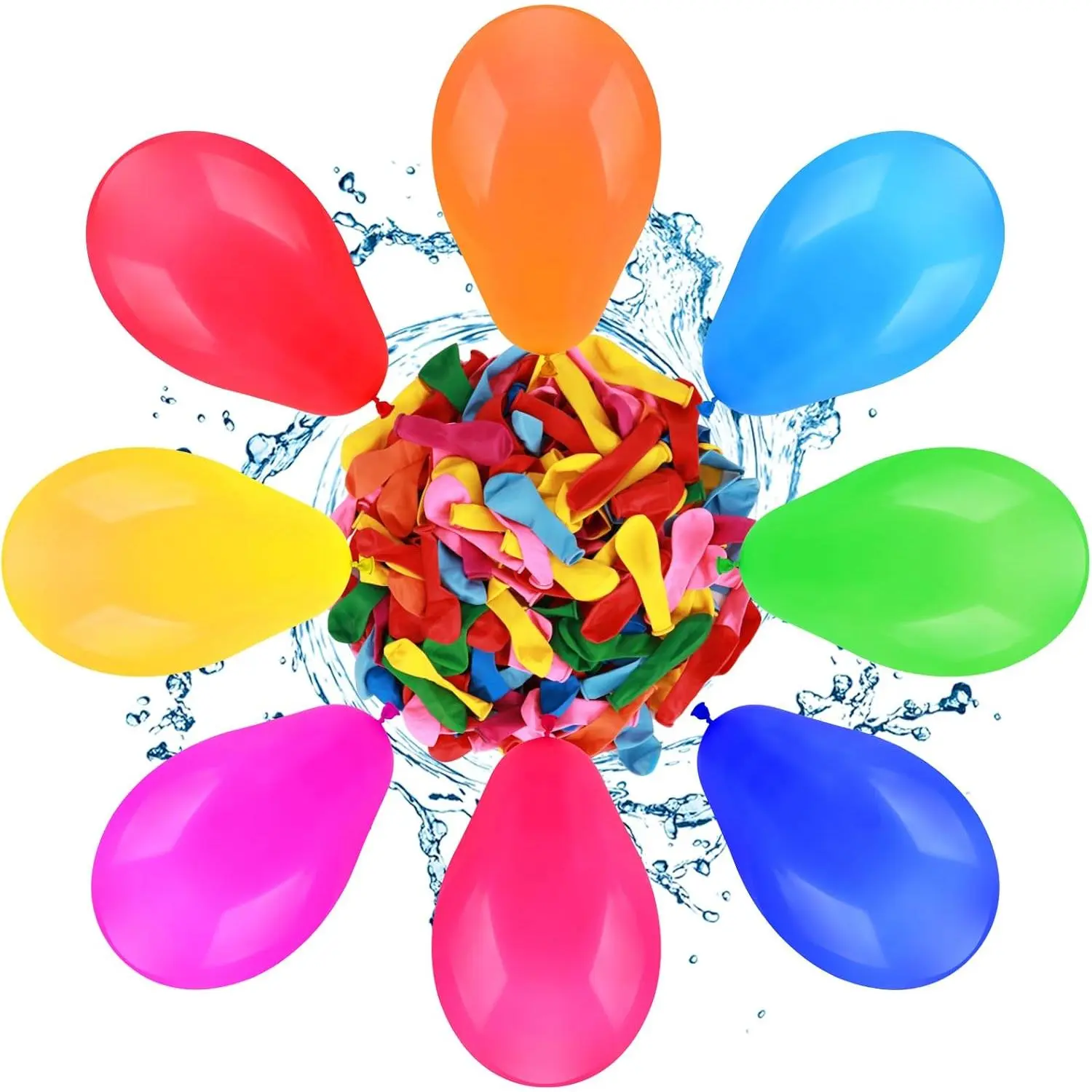 500PCS Water Balloons Bulk without Refill Kits,Small Water Balloon  Summer Splash Fun,Party Air Balloons  Wedding Birthday Graduation Anniversary Carnival Games Decoration