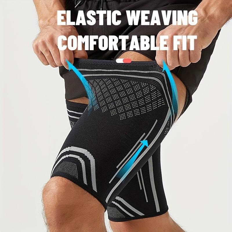 1pc Thigh& Hamstring Compression Sleeves with Non-Slip Straps for Running & Sports,Pull-On Design for Men & Women,Ergonomic Fit for Running, Sports,Basketball, Soccer, Cycling & Fitness,High Support Brace, Workout Accessories,Sports Compres