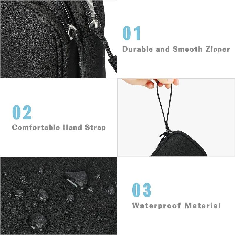 Travel Organizer Electronics Accessories Organizer Portable Waterproof Double Layers Storage Bag for Cable Hard Disk Power Bank
