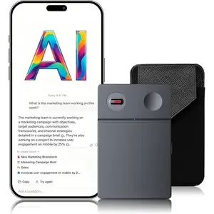 AI Voice Recorder with Free Transcription, 64GB AI Note Taker with GPT Chat, Real-Time 126 Language Translator, Voice to Text & Auto Meeting Summary for Meetings & Calls, Professionals & Teams