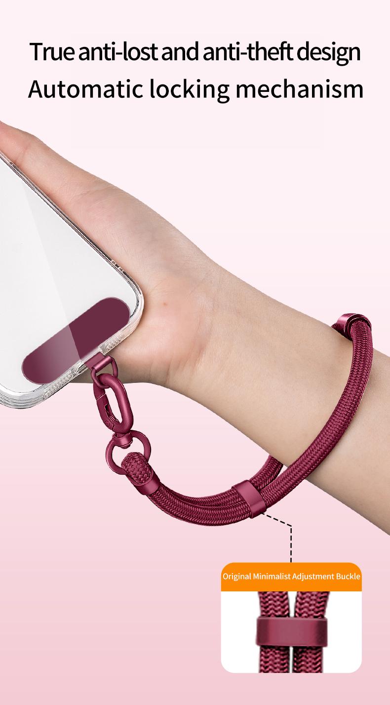 Adjustable 3-in-1 Phone Lanyard Strap Crossbody Neck Wrist Wear Anti-Theft Anti-Drop Universal Holder with Secure Clip for Men Women Durable Stylish featured  deals Nylon