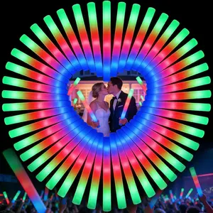 70PCS LED Foam Glow Sticks Bulk, Foam Light Up Sticks with 3 Colorful Flashing Modes, Glow in Dark Party Supplies, Party Light Sticks Pack for Wedding, Concert, New Year, Halloween, Christmasfidget toys