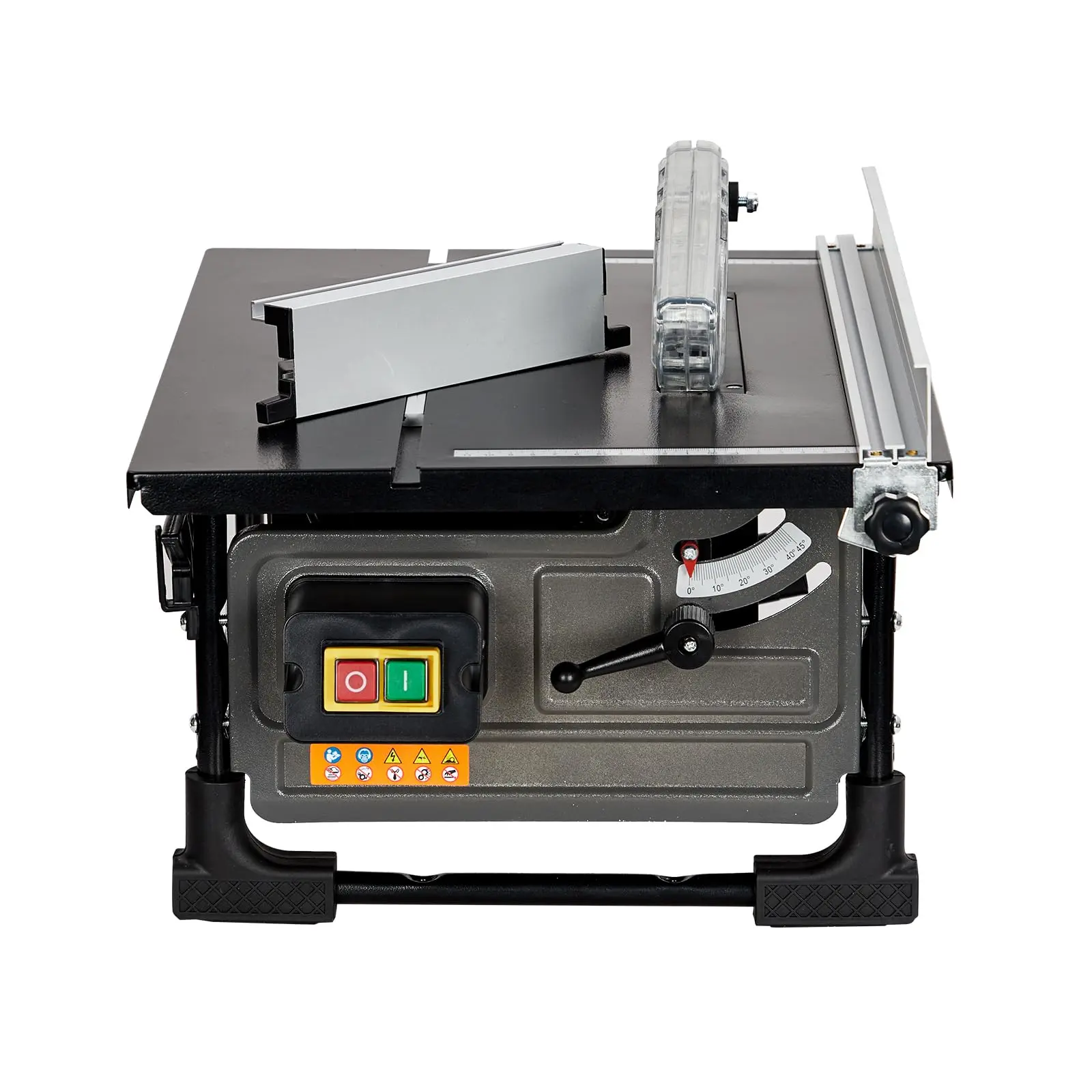 GARVEE Table Saw for Jobsite, 8 in 6.7-Amp Copper Motor, Cutting Speed Up to 3576RPM, 24 T Blade, Compact Portable Table Saw Kit With Sliding Miter Gauge, Diy and Woodworking, Grey