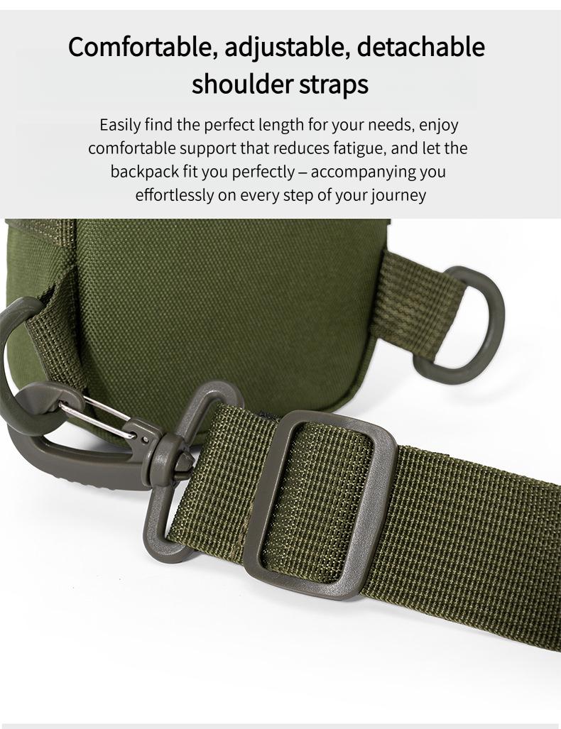 Tactical Waist Bag for Men - Water Bottle Holder, Crossbody Chest Bag for Camping, Cycling & Everyday Use