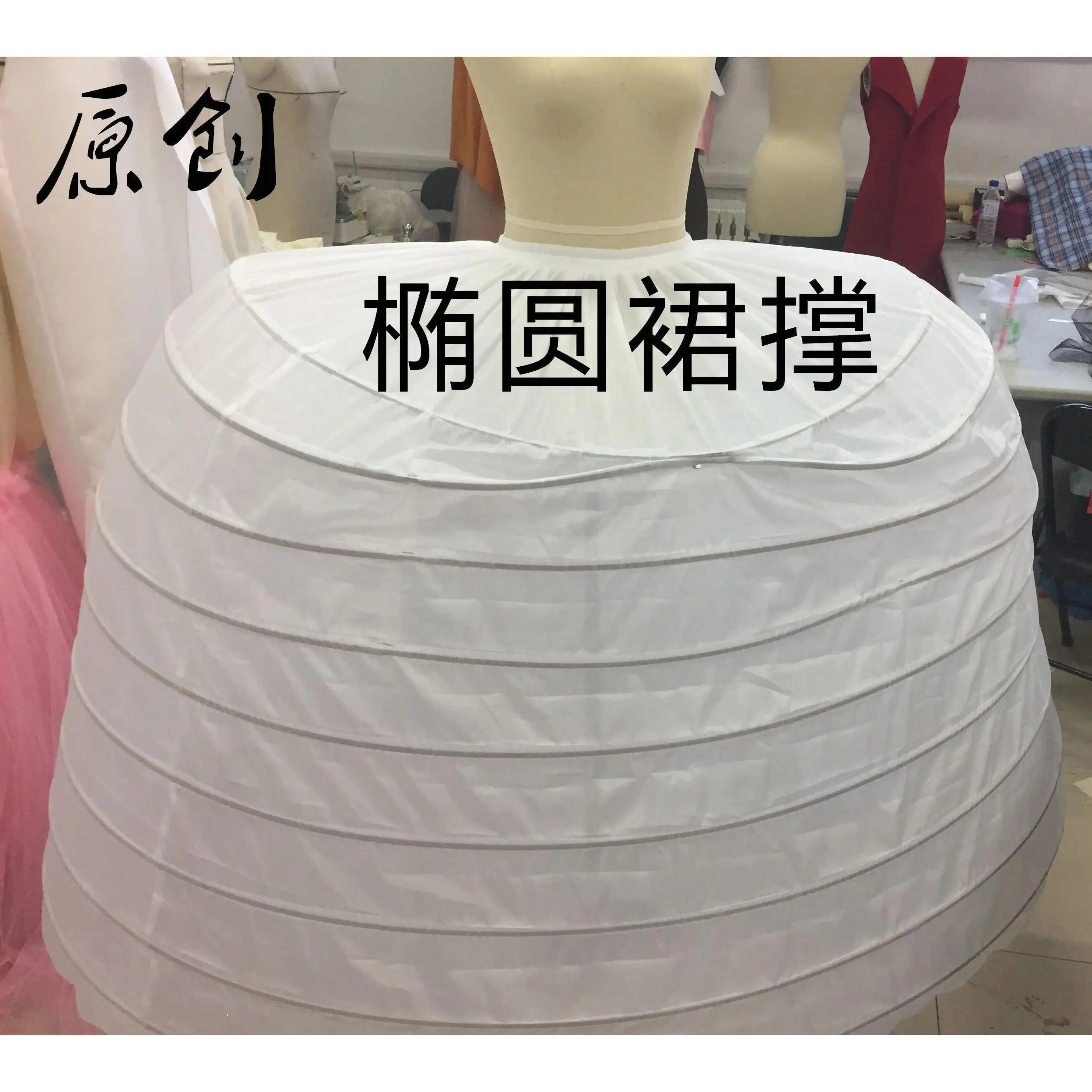 Pannier Hot Sell 9 Hoops Big White Petticoat Super Fluffy Crinoline Slip Underskirt For Wedding Dress Bridal Gown In Stock
