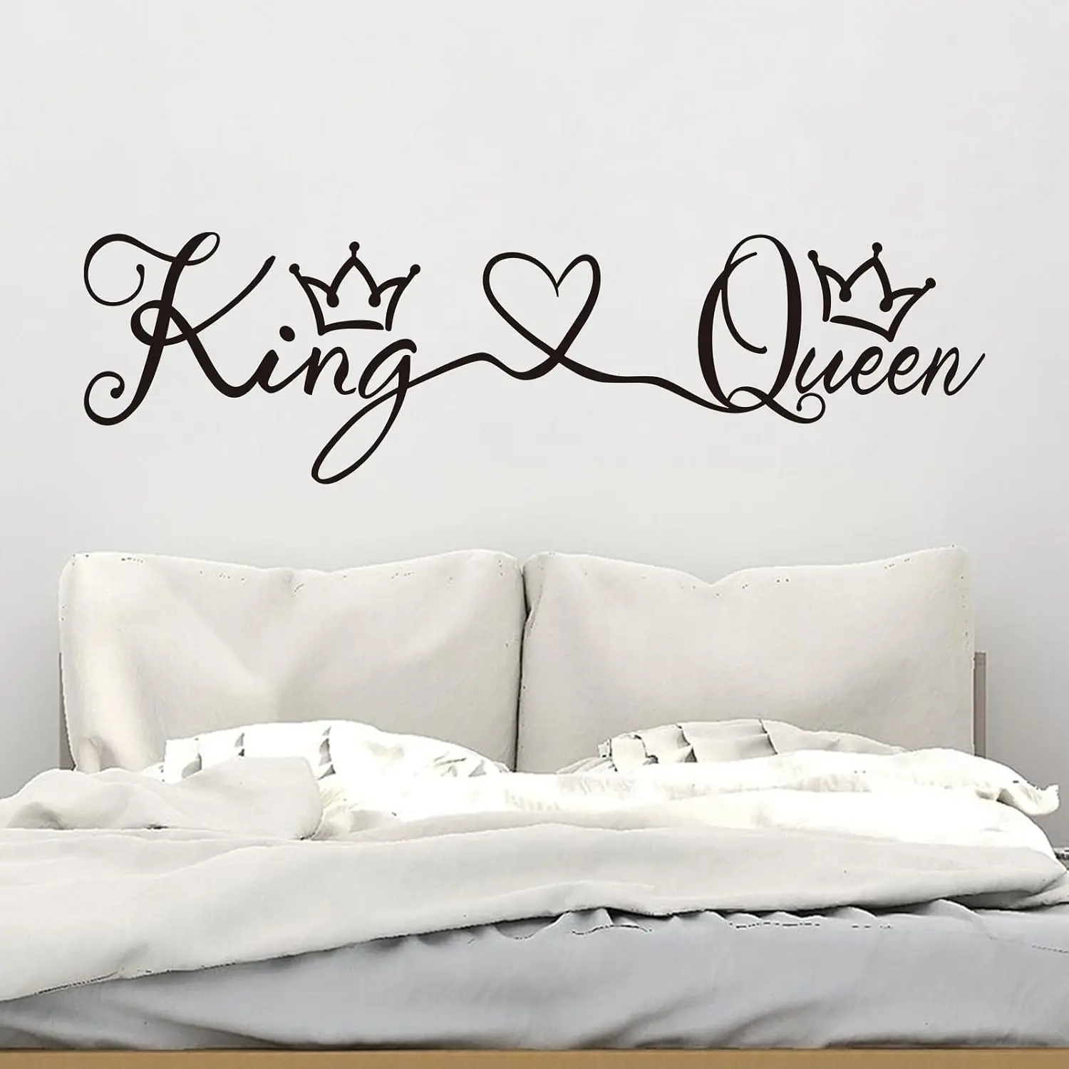 Love Quotes Wall Stickers: Inspirational Vinyl Art Couples Wall  for  Bedroom Bathroom Living Room -  &  25"X7"