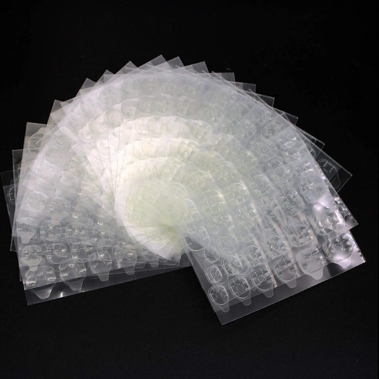 360 Pieces (15 Sheets) Dual-Sided Gel Nail Glue, Press-On Jelly Nails, Sticky Labels, DIY Nail Stickers, Nail Glue Tape, Clear, Nail Adhesive, Nail Art Supply