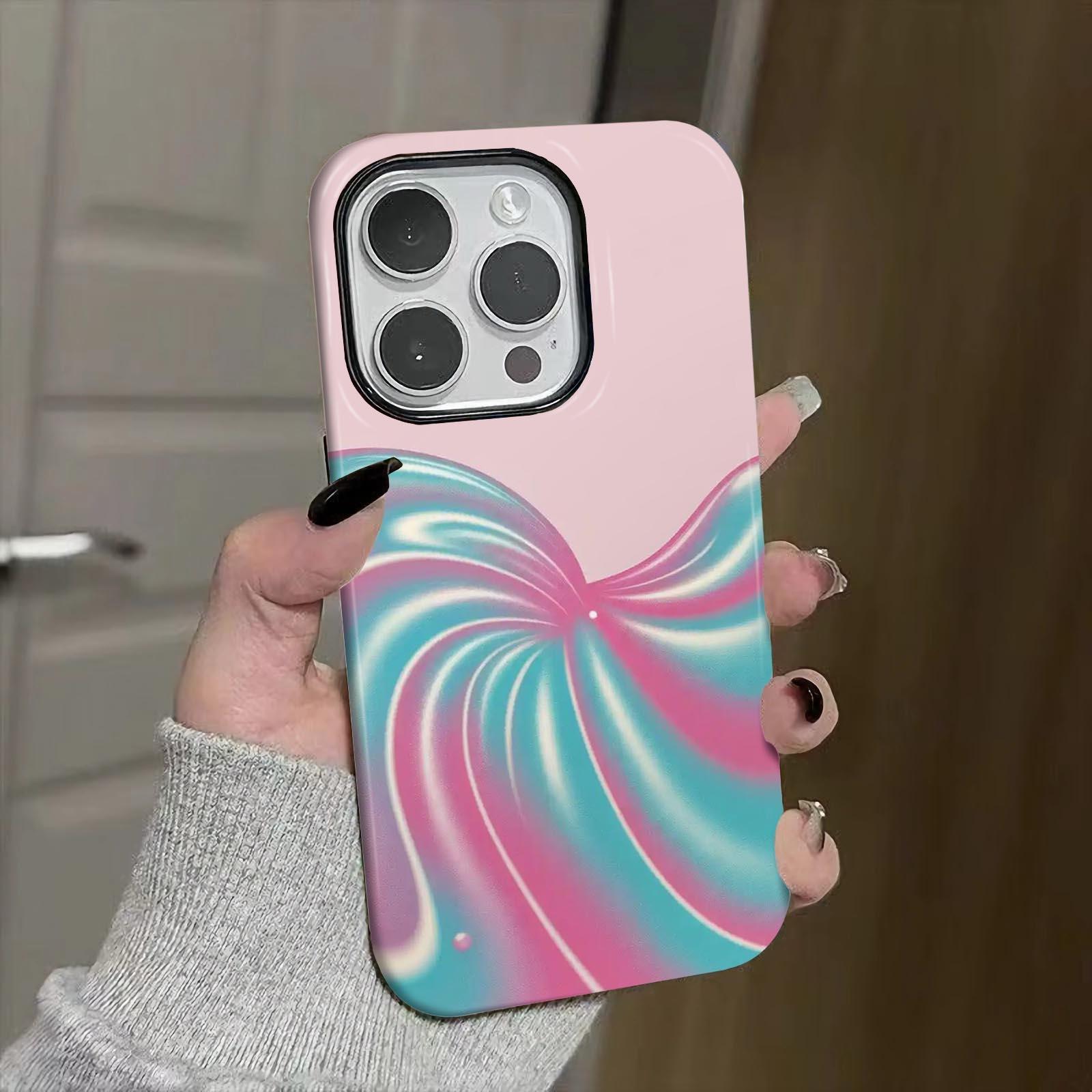 Pastel, swirl, abstract Soft And Hard Two-In-One Film Printed Full Pattern Case For IPhone 16 15 14 13 1211 Pro Max Plus Phone Case