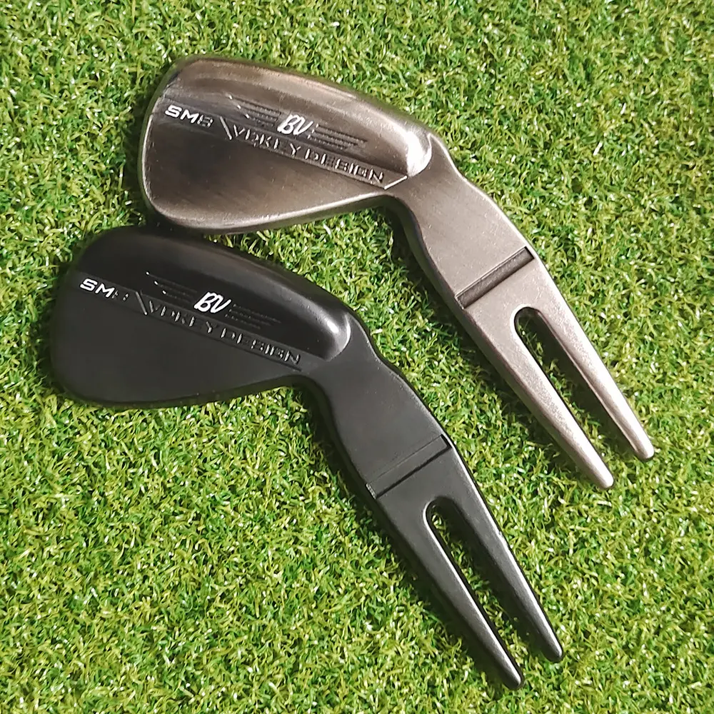 Golf Divot Tool - Stainless Steel Golf Accessories with Forked Tip, Creative Club Green Turf Repair Functional Tool