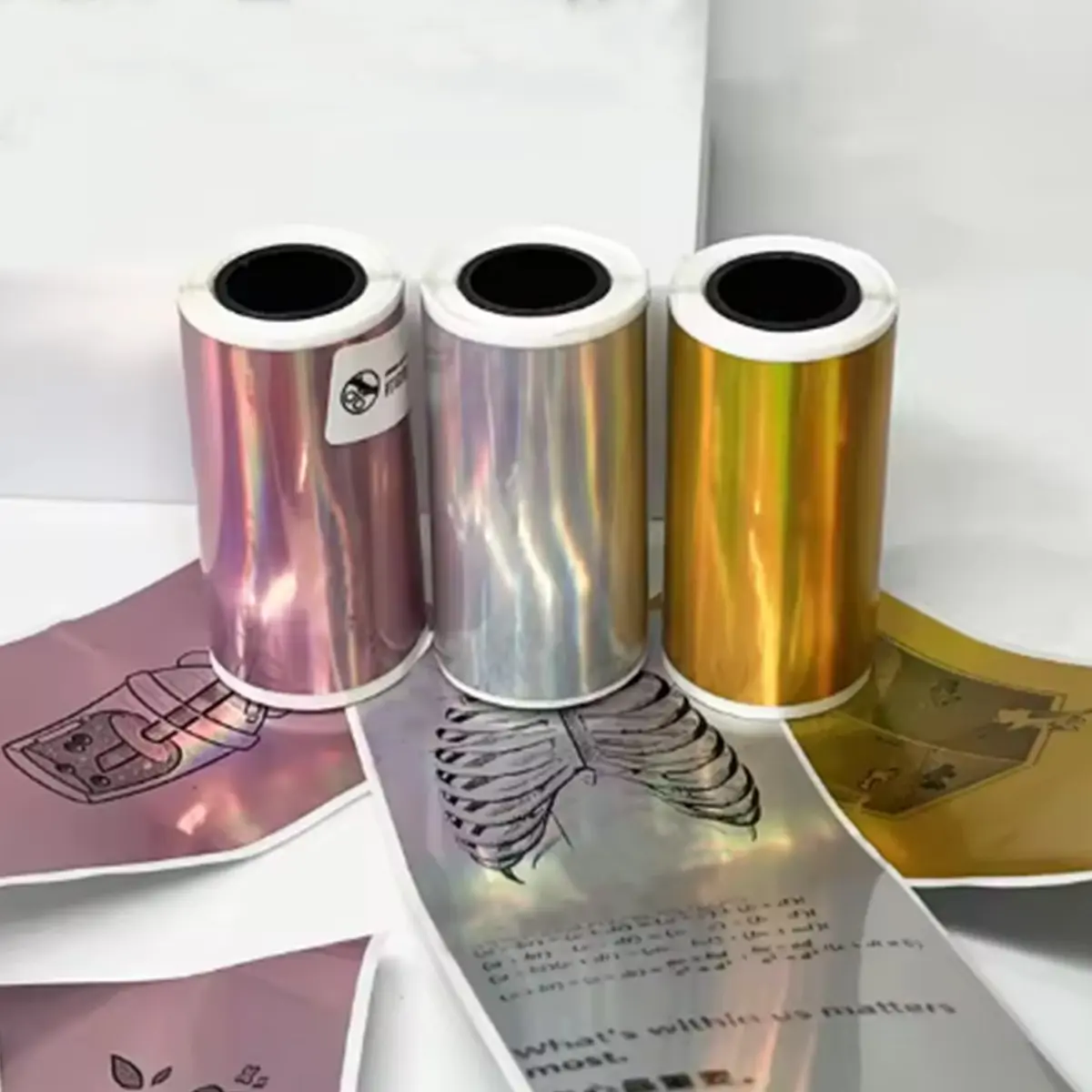 Mini Printer Color Sticker, 1 Set Thermal Paper Self Adhesive Sticky Label Paper Sticker, Photo Paper for Mini Portable Thermal Printer & Photo Printing Camera, Sticker Transparent, Direct Thermal Sticker, Thermal Printer Stickers