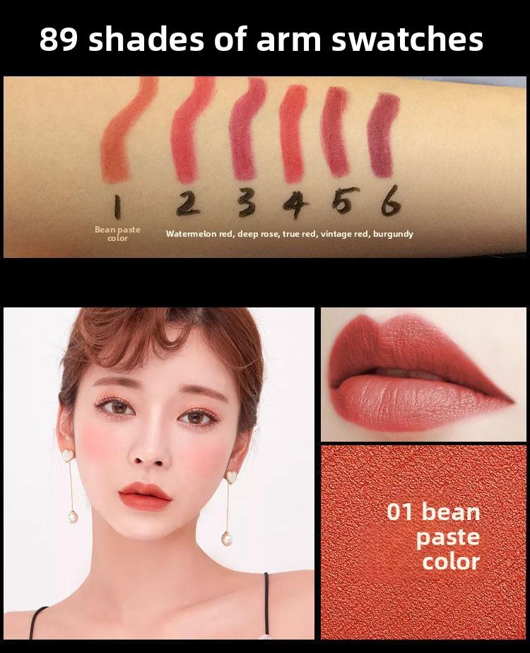 Overline Your Lips Like a Pro Flame-Shaped Automatic Lip Liner, Matte Red Bean Shade, Retractable, No Sharpening, Blurs & Fills, Kiss-Proof | #LipLiner