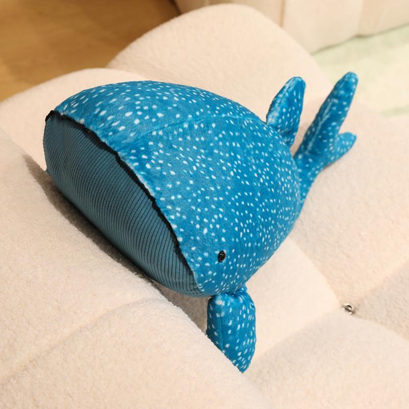 New Cute Animal Plush Doll Whale Shark Anime Stuffed Soft Cushion Pillow Soothing Plush Toy Room Decoration Custom Festival Gift