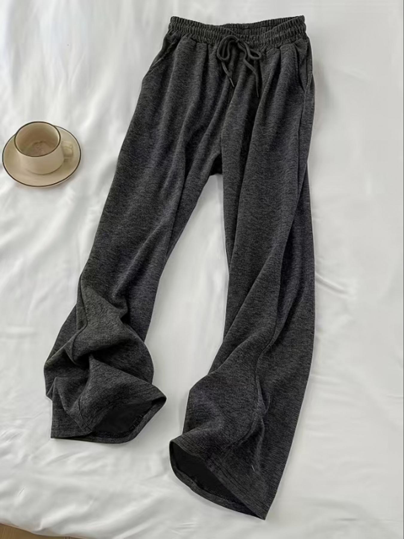 Women's Solid Long Sleeve Hooded Top & Wide Leg Pants & Cami Top Set, Casual Fashion Cozy Breathable Three-piece Outfits for Daily Outdoor Wear, Ladies Clothes, Womenswear