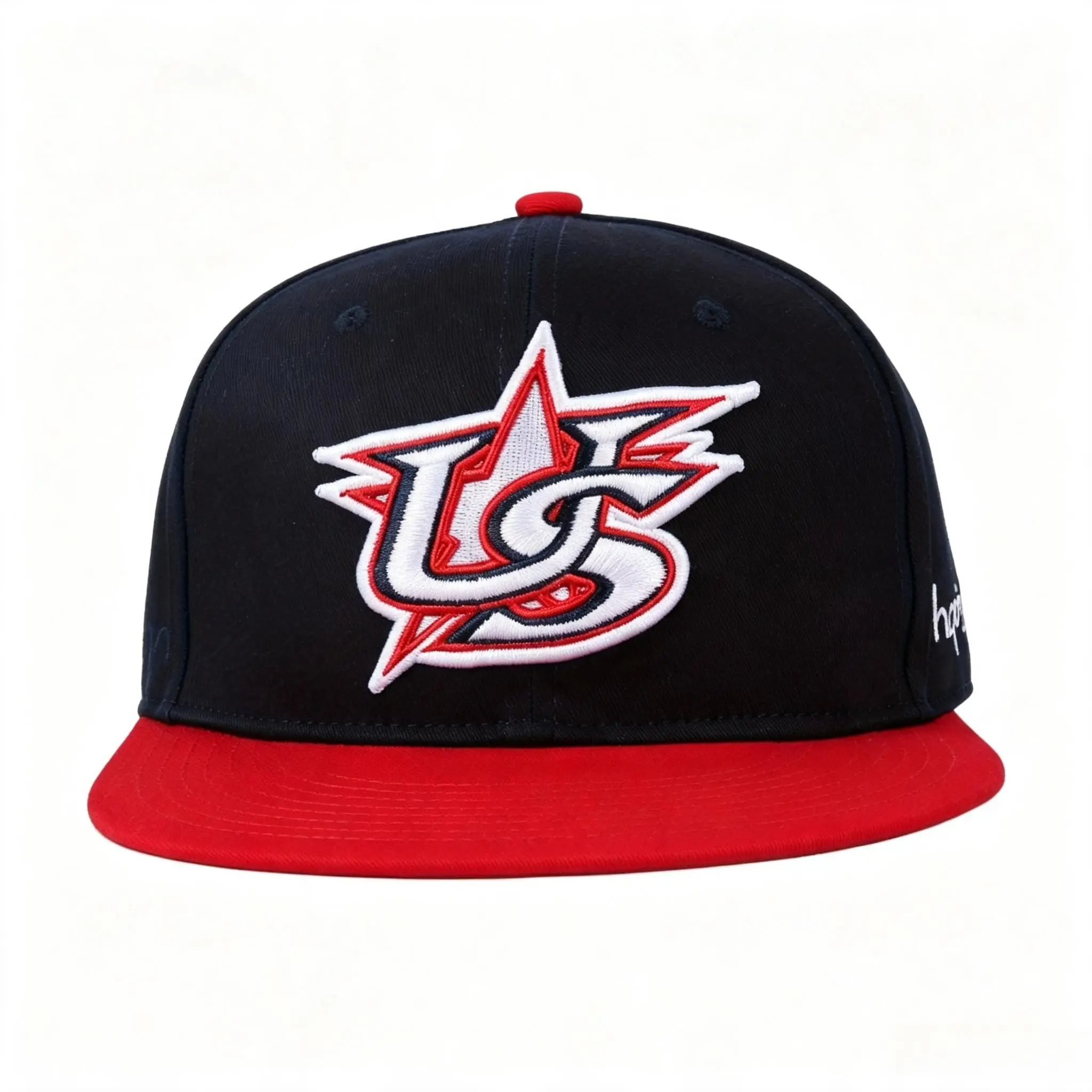 Customized2026 World Baseball Classic USA National Team Embroidered US Star Logo Hip-Hop Flat Brim Snapback Cap - Adjustable Snap, Sports Souvenir Hat for Game Day, Outdoor Activities, Embroidery Accent