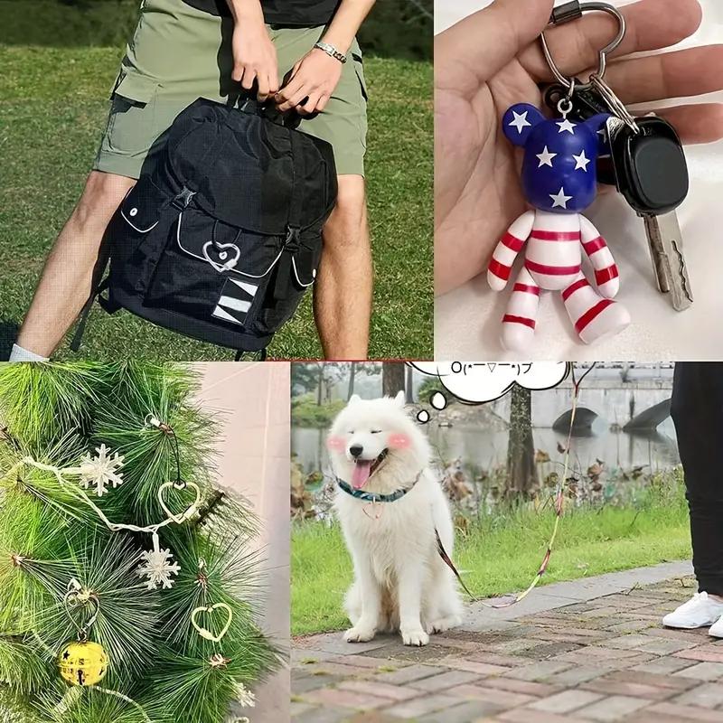 Heart-Shaped Climbing Clip Buckle, 8-Piece Multi-Purpose Climbing Clip Buckles, Carabiners for Leashes, Climbing Hook Buckles for Outdoor Camping, Hiking, Fishing Trips, Dog Rope Clips, Hook Carabiners, Hook Holders