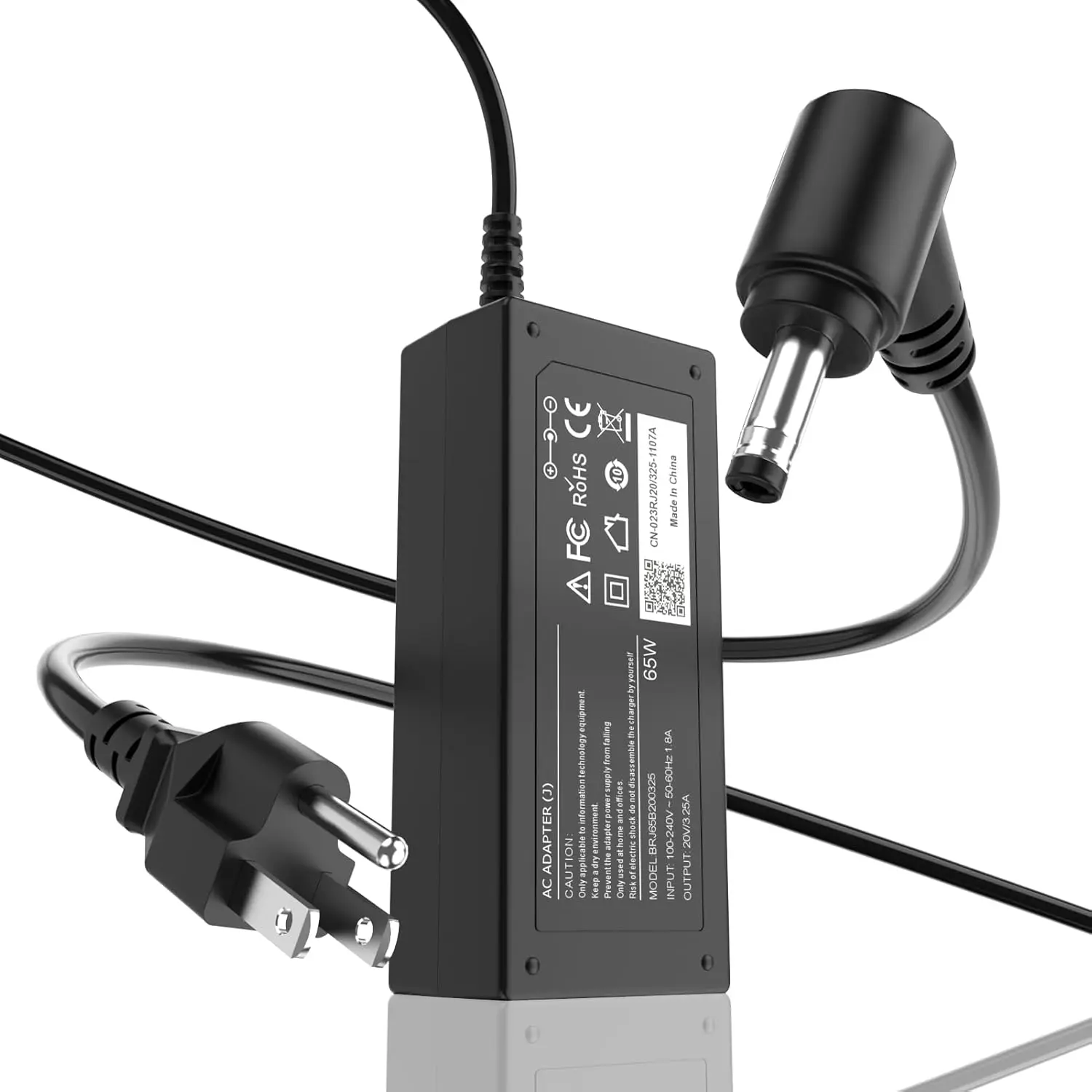 65W Laptop Charger Compatible with Lenovo IdeaPad 3 and Flex 5, 20V 3.25A 45W Replacement AC Power Adapter Cord