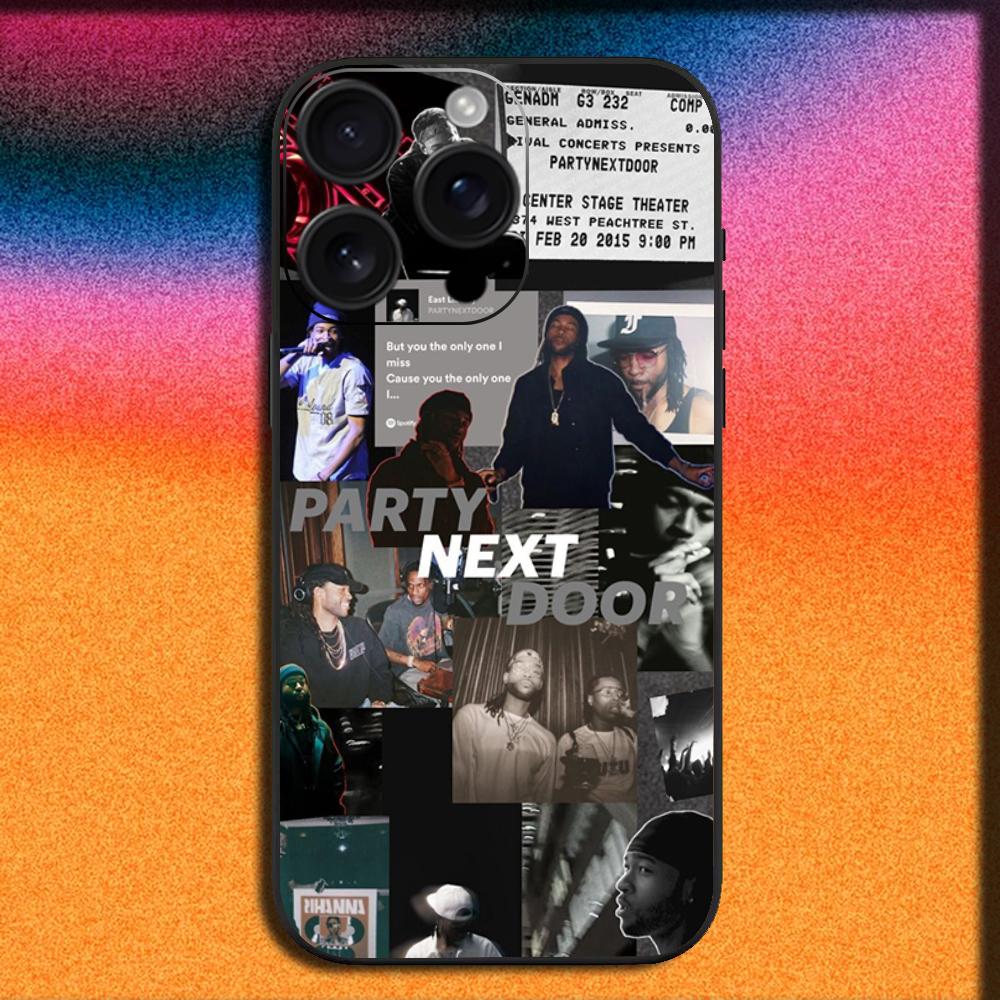 Rapper P-Partynextdoor Phone Case For iPhone17, 16,15,14,13,12,11,Pro,ProMax,Plus,Air Soft Black Cover