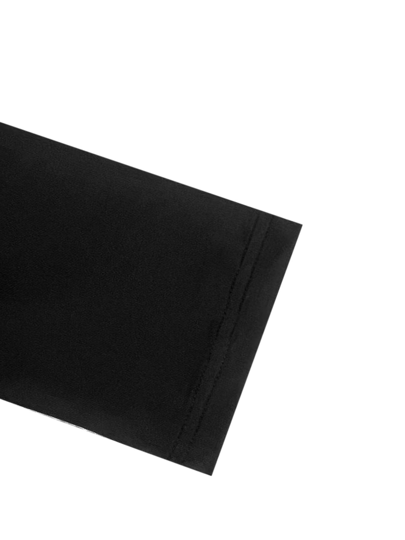 Women's Plain Cut Out Round Neck Ribbed Slim Tee, Elegant Long Sleeve Crew Neck T-shirt for Spring & Fall, Women's Top for Daily Wear