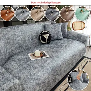 High Elastic Universal Sofa Cover, Luxurious Leather-Look Sofa Protector, Non-Slip, Reusable Furniture Cover, Pet-Friendly