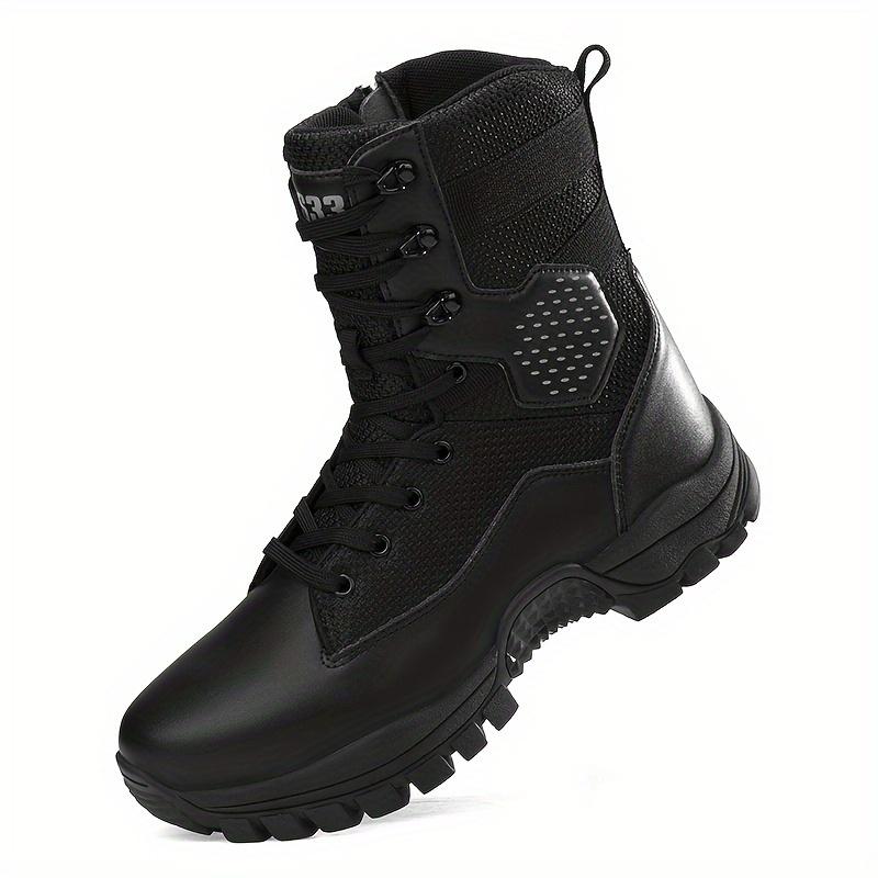 New Style Brown Combat Boots Men'S Ultra-Light Training Boots American Paratrooper Genuine Wear-Resistant Desert Boots Outdoor Labor Shoes