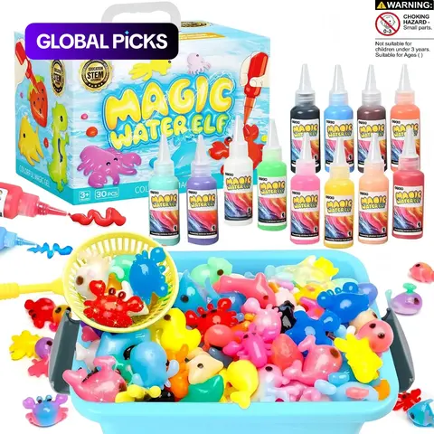 Kiditos Magic Water Sprite Toy Kit with Gel and Mold, Sensory Toy, DIY Water Pet, Stem Craft, DIY Craft Kits, Imaginative Game, Birthday Gift for Kids Aged 3+ #GLOBAL PICKS