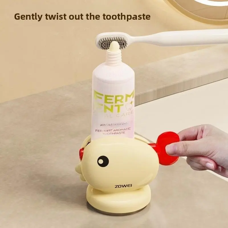 Whale-Shaped Toothpaste Squeezer That Attaches to The Wall with a Suction Cup - Offers Hygienic One-Touch Use, Freeing Up Space on Your Bathroom Counter Or in The Shower - Adorable Whale Design - Operated Manually