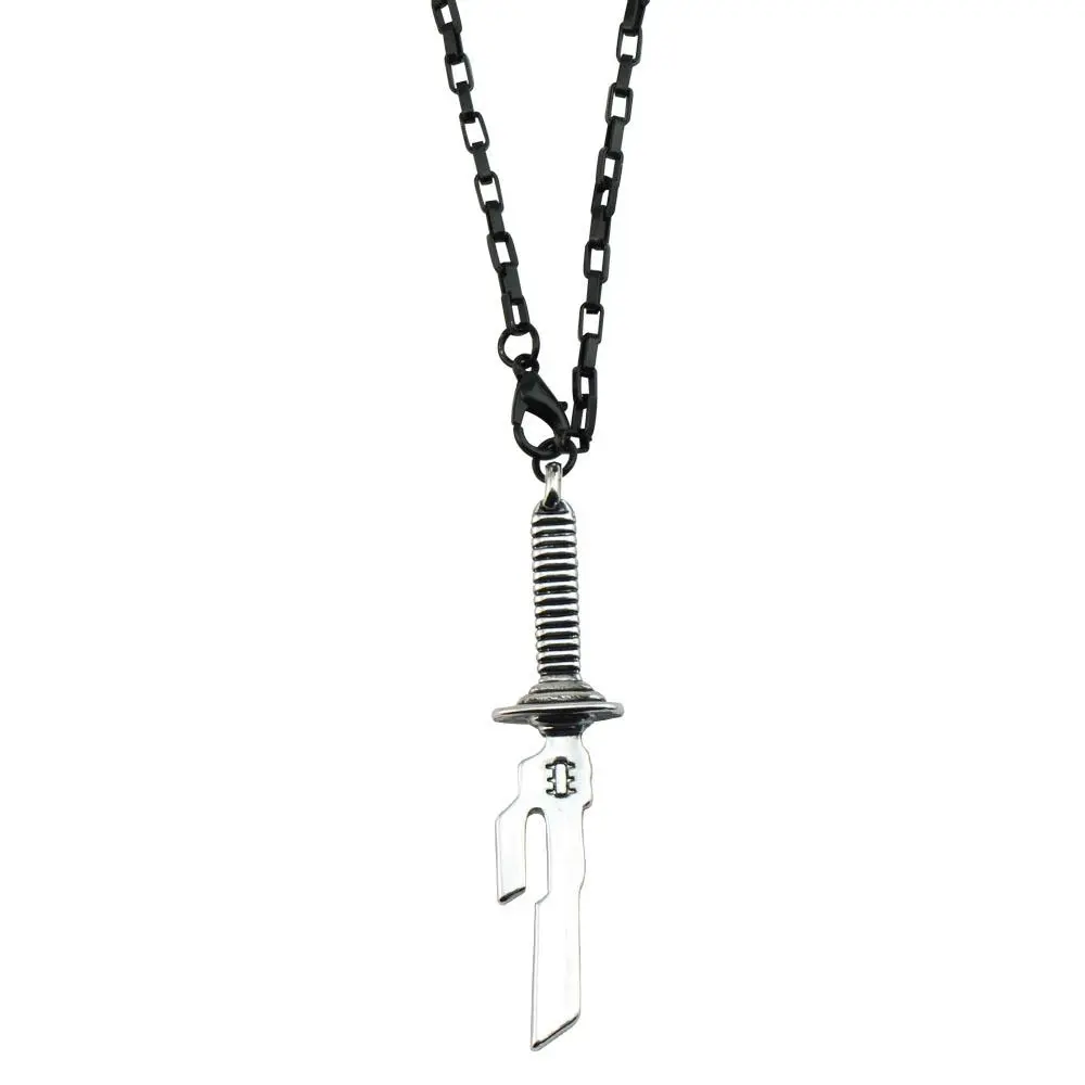 2pcs Anime Jujutsu Kaisen Fushiguro Toji Cosplay Necklace Unisex Sword Spear of Tianri Knife Pendant Choker Jewelry Accessories Gifts