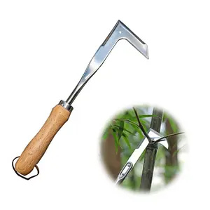 2026 Crack Weeder Tool , lawn mower tools Stainless Steel Manual Grass Puller with Beech Wood Handle for Sidewalk Driveways Patio Paver Narrow and Wall Gaps Garden summerwins