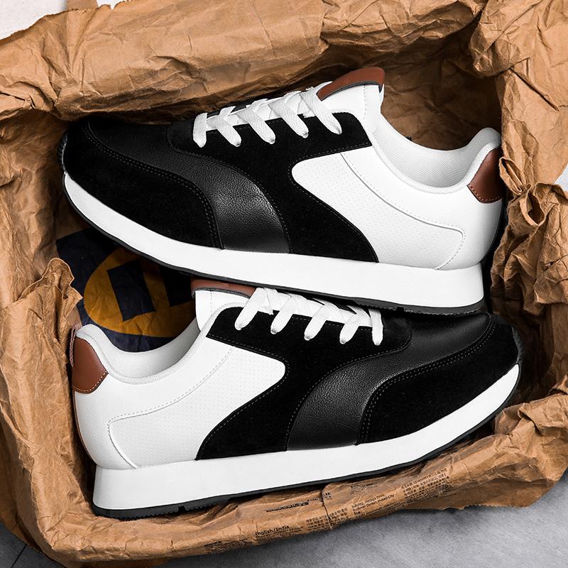 Comfortable green sneakers suitable for men's daily wear, with white accents