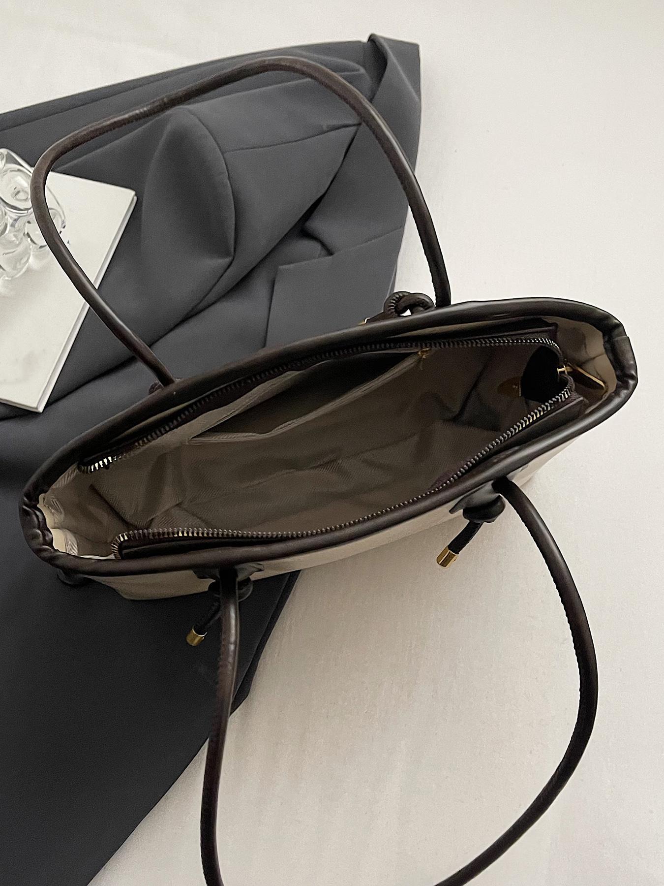 26 Women's Elegant Solid Color Hobo Shoulder Bag, Fashionable Large Capacity Crossbody Bag for Daily Used, Casual Trendy Versatile High-quality Daily Commuting Bag