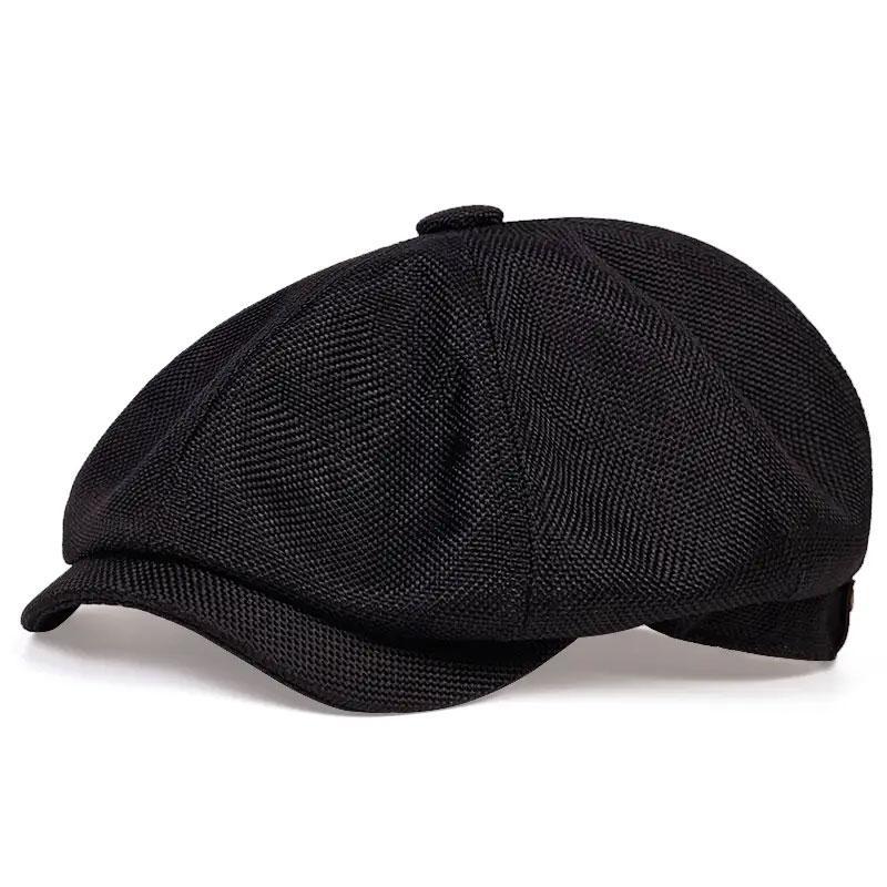 Textured Fabric Vintage Newsboy Cap | British-Style Daily Textured Piece
