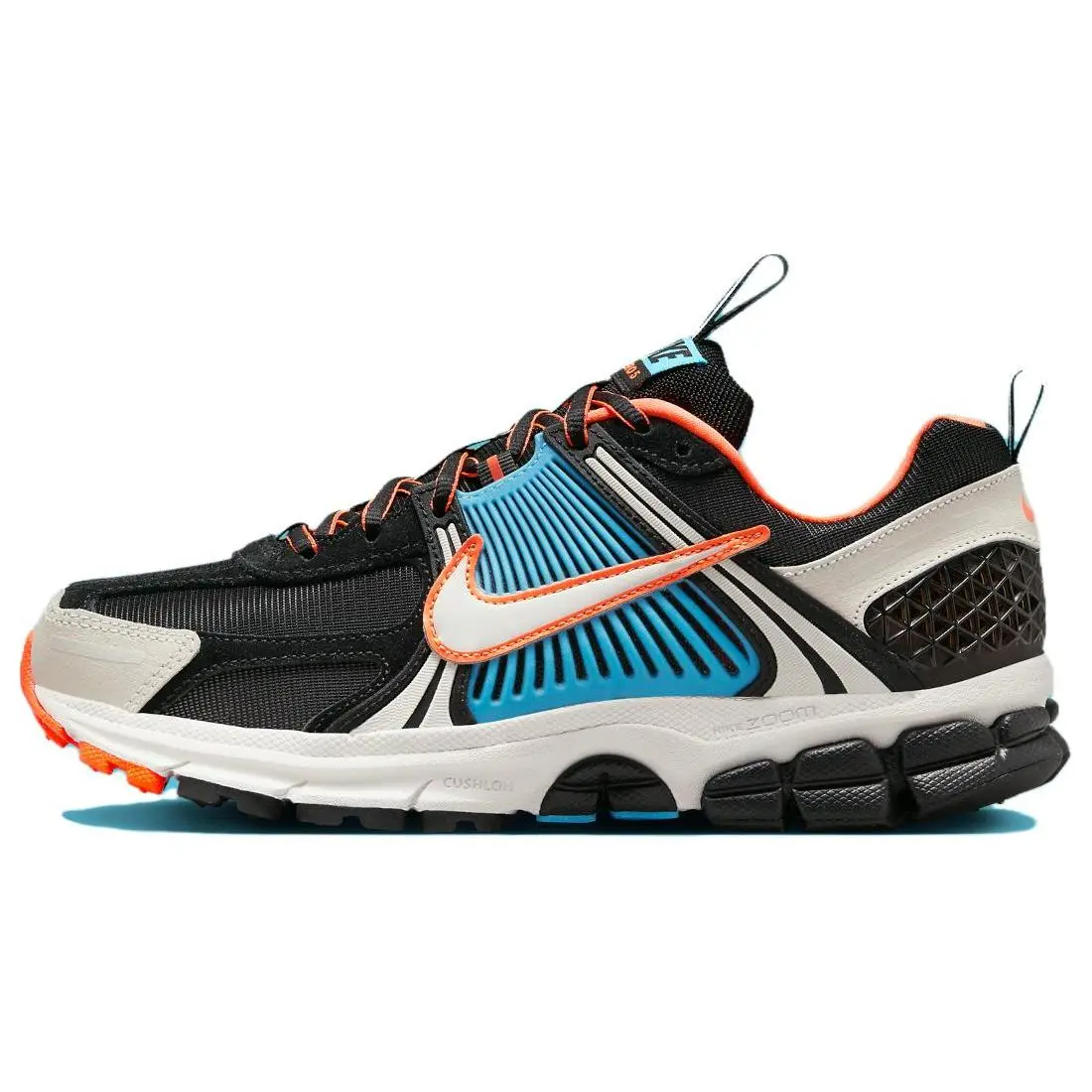 Nike Zoom Vomero 5 Women's Low-Top Running Shoes with Responsive Foam, Black White Blue Orange Verifiable, with credentials and supporting global authentication