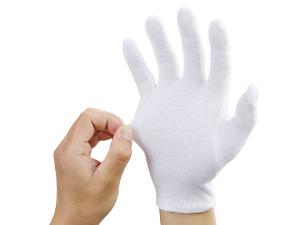 100% pure cotton gloves, 6 pairs of white cotton gloves - specially designed to moisturize dry hands and relieve eczema; It is suitable for applying lotion at night, sleeping and spa care; Unisex, breathable and comfortable, can also be used as an inner l