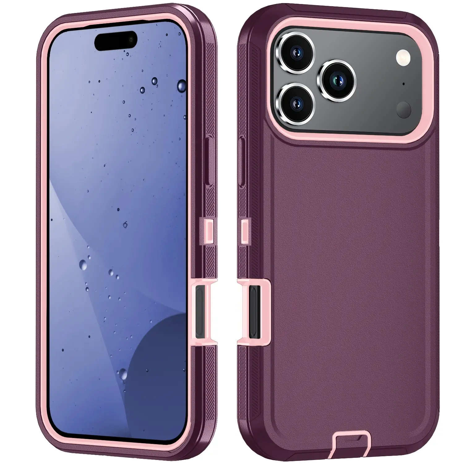Industrial Grade Durable Drop-Proof TPU+PC Smartphone Case, Port Dustproof Tough Outdoor Casing for iPhone Series 17/16/15/14/13/12 Pro Max Plus Air