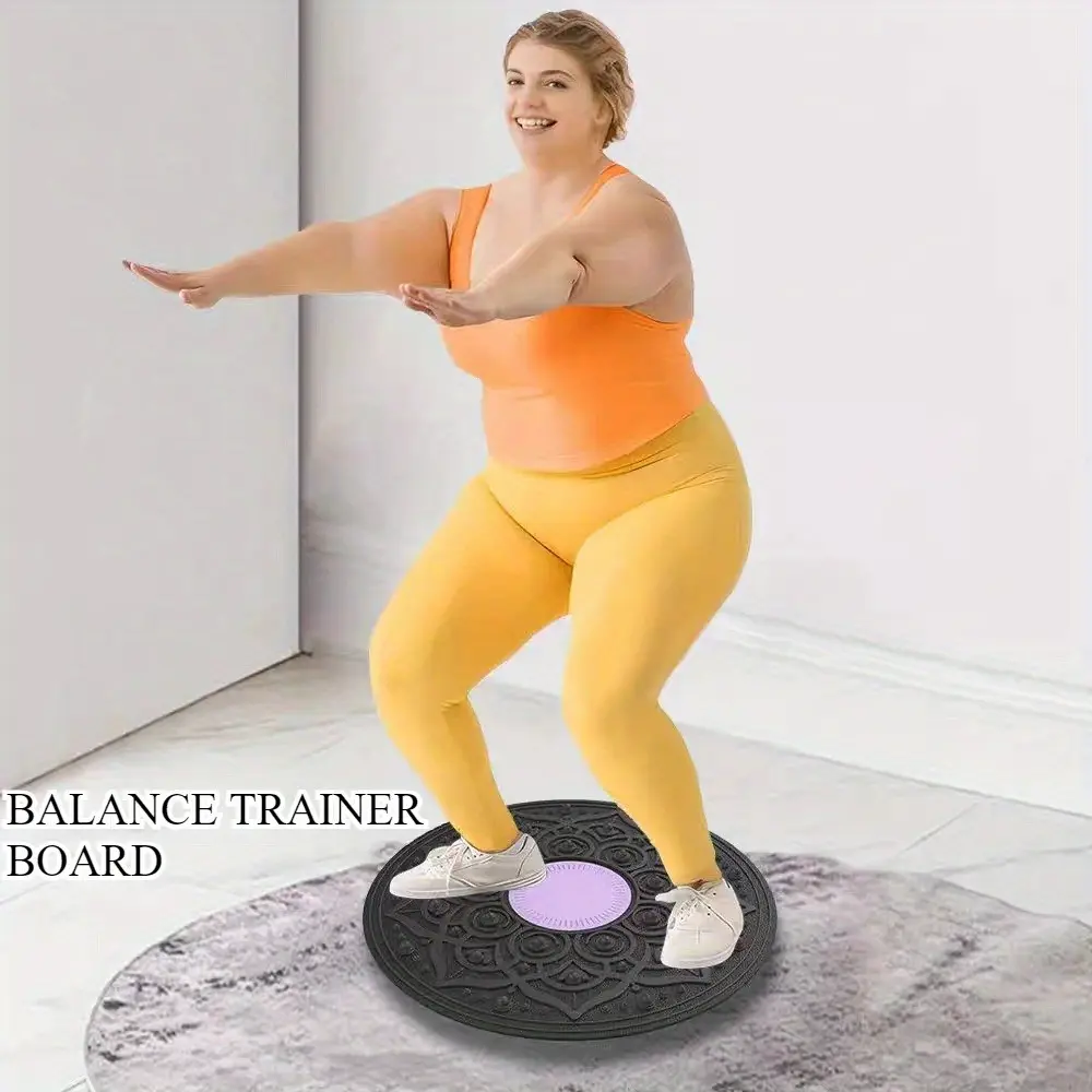 Fitness balance board seesaw, balance foot pedal board, training yoga board, unisex, sports fitness equipment, non-slip and wear-resistant, home balance exercise, purple optional