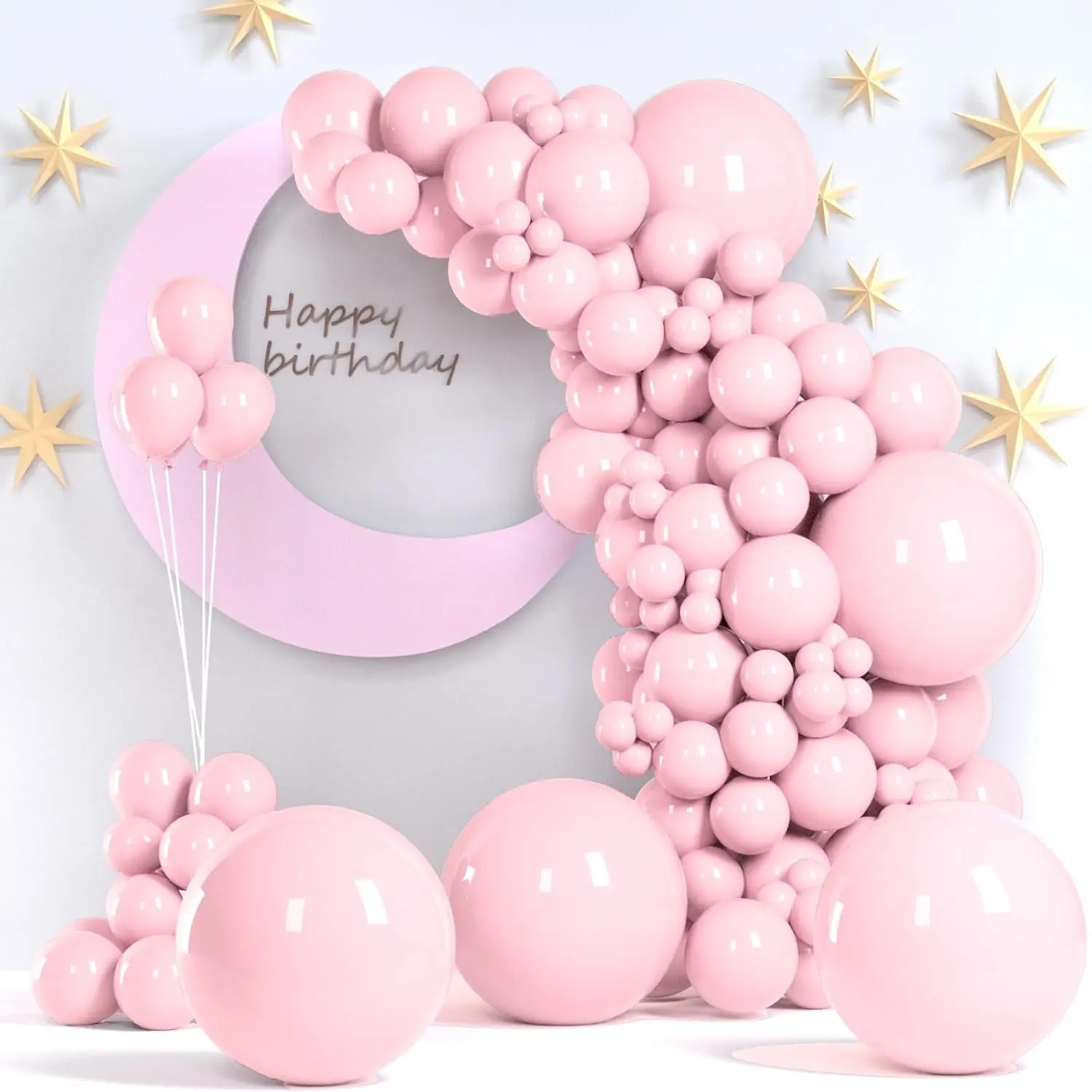 Light  Balloons, 140 count Pastel  Pack Party Latex Balloon for Birthday Halloween Holiday Garland as Party Decorations