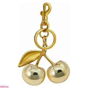 2026Cute Cherry Pendant Design Keychain, His and Hers Gifts, Fashionable Metal Keychain for Women & Men, Trendy All-match Keychain for Birthday Gift, Charms, Girlfriend Gifts, Trendy All-match & Exquisite Keychain for Birthday Gift