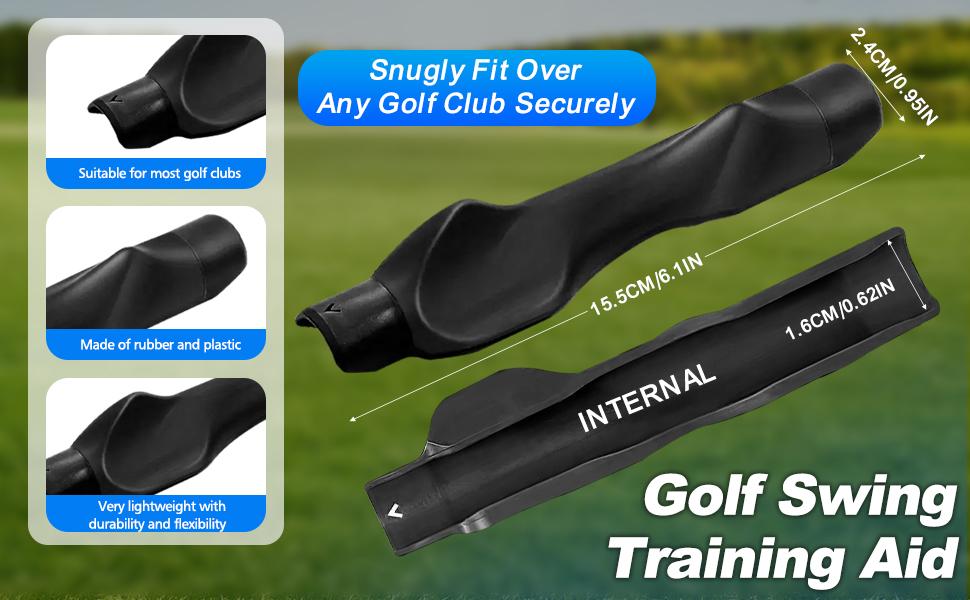 Golf Grip Trainer, Golf Club Grip, Golf Grip Training Aid, Helps Improve and Train Correct Hand Position (Right Hand )