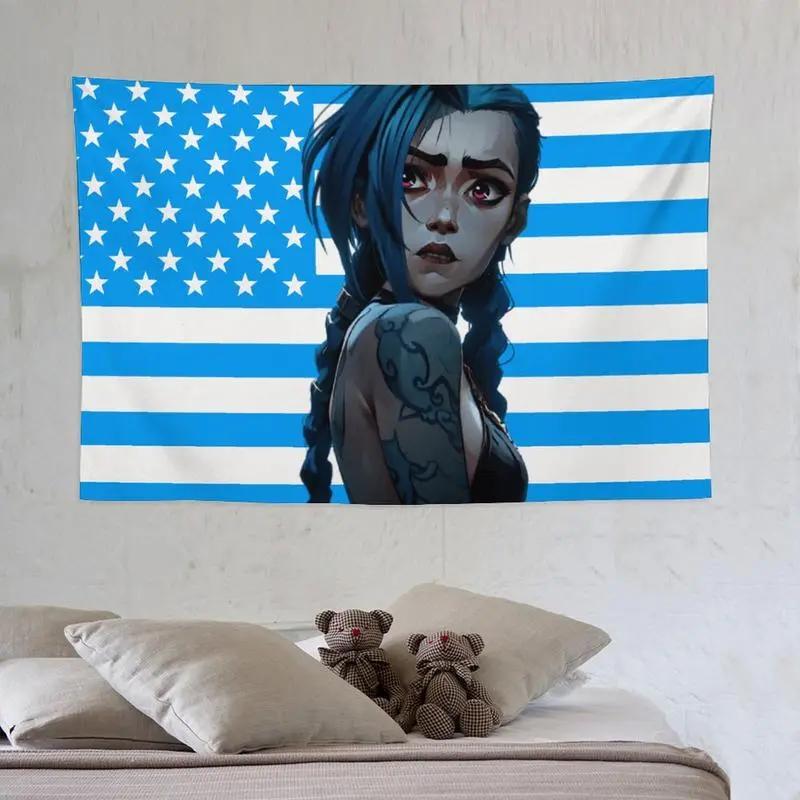 Jinx wall tapestry poster for college dorm cave bedroom living room office party decoration gift Jinx wall tapestry poster for college dorm cave bedroom living room office party decoration gift