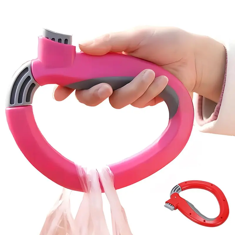 Shopping Bag Handle with Single Grip, Non-Slip Multi-Functional Basket Handle, Durable Plastic Structure, Easy Carry Design