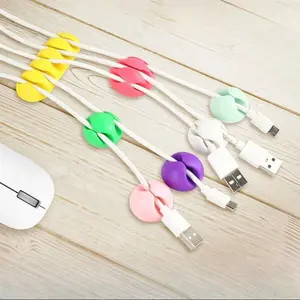 2026 New Multifunctional Plastic Cable Management Clips, Durable Cord Holder for Charger & Headphone Wires, Practical Desk Accessories for Home Office Cord Organization summervibes