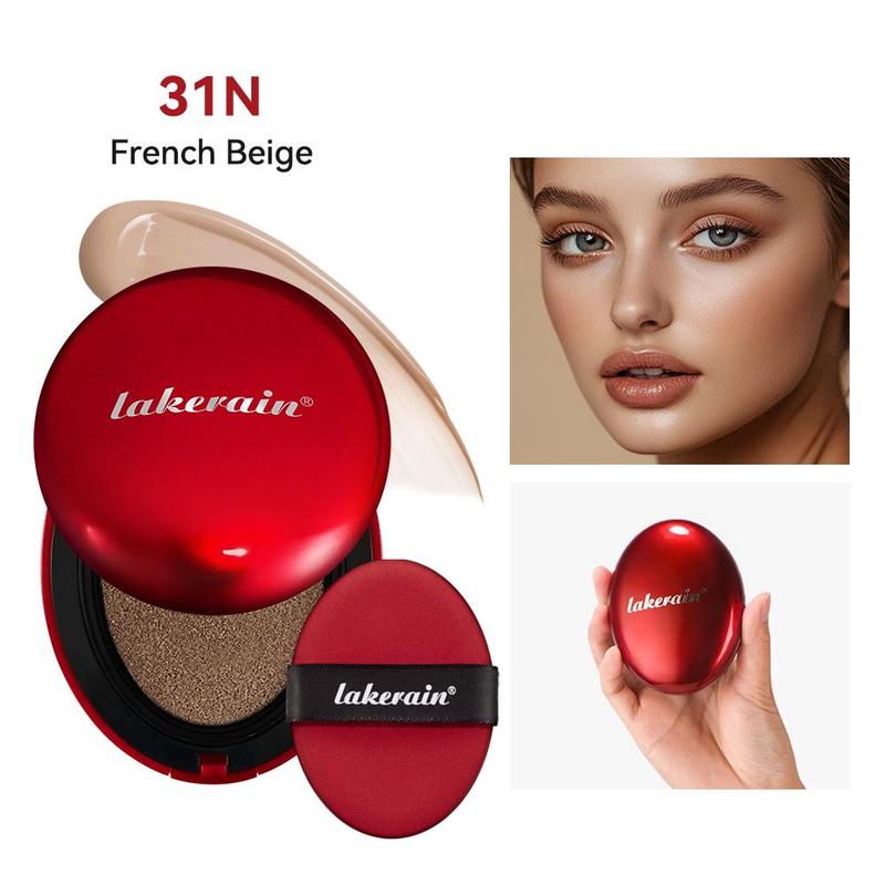 Long-Lasting Air Cushion Balm Foundation, Lightweight Moisturizing Makeup Base & Cream for Women & Girls