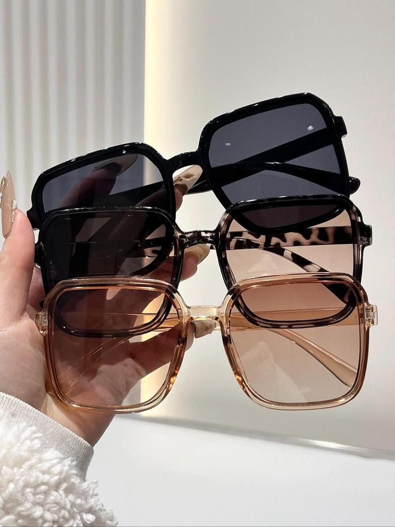 Unisex Fashionable Tinted Lens Sunglasses, Trendy Casual Sunglasses for Everyday Use, Fashion Accessories for Outdoor Activities, Fashionable Frames Sunglasses