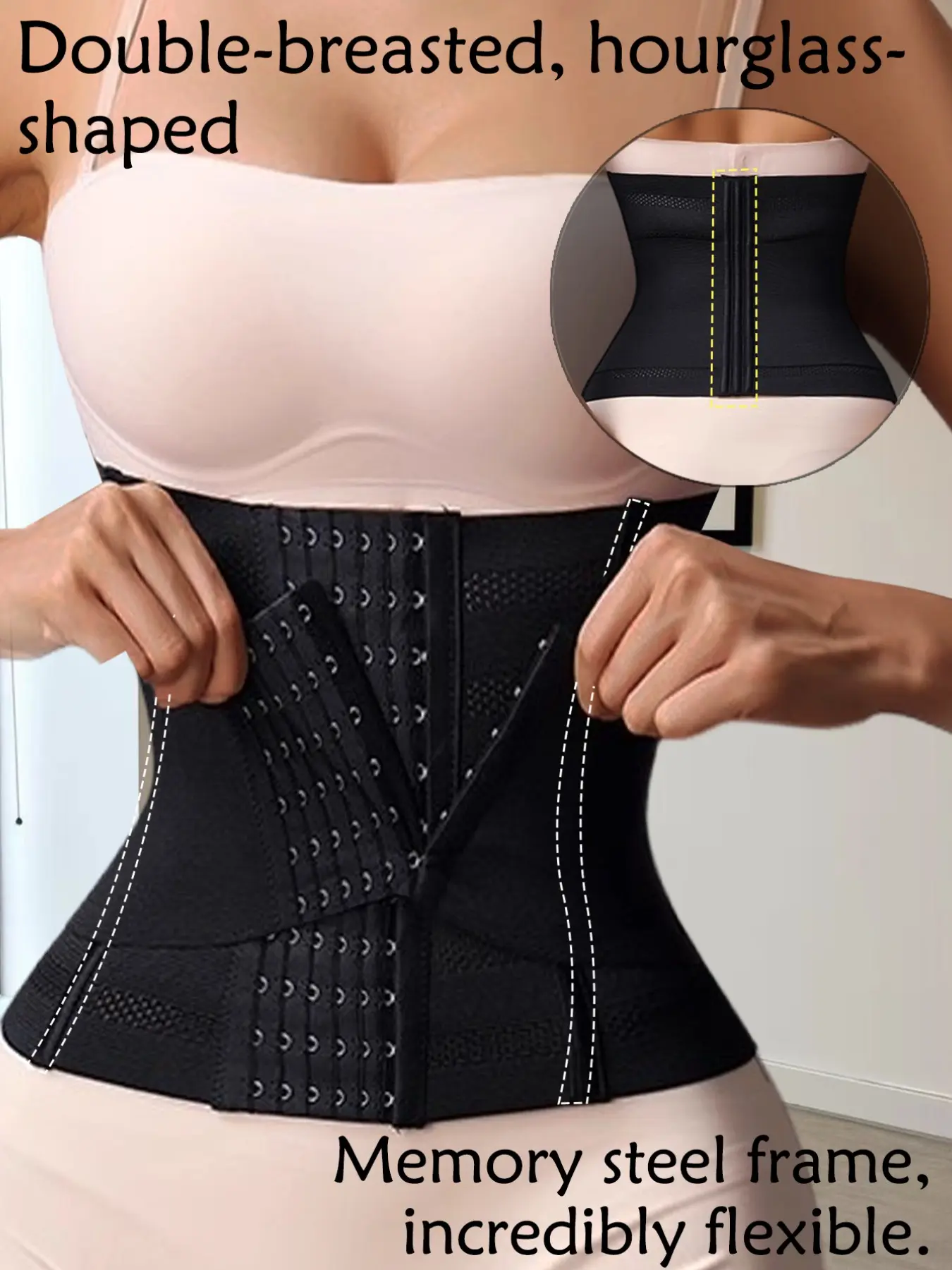 Adjustable Buckle Waist Trainer for Women, Postpartum Belly Control Belt, Slimming and Shaping, Summer Body Sculpting Strap