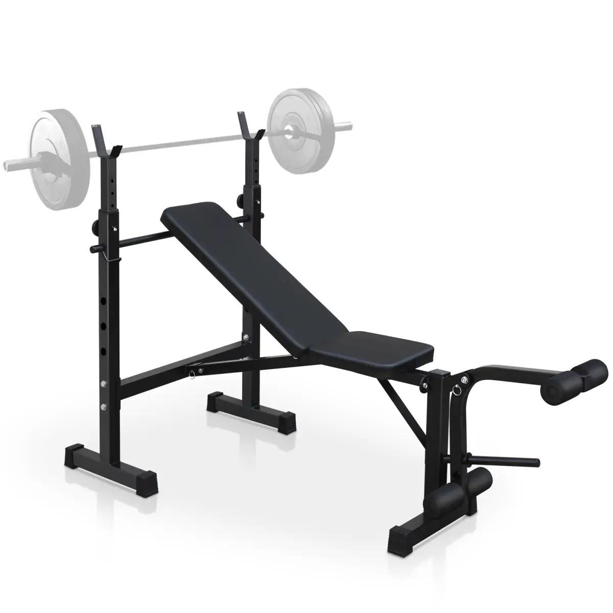 AobtkelOlympic Weight Bench, Bench Press Set with Squat Rack and Bench for Home Gym Full-Body Workout
