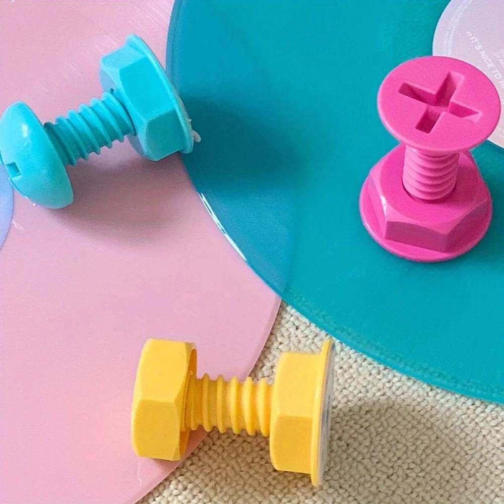 Screw adhesive hook, creative hook, wall hook, clothing hook, behind-the-door hook, strong adhesive, no drilling required, cute children's hook