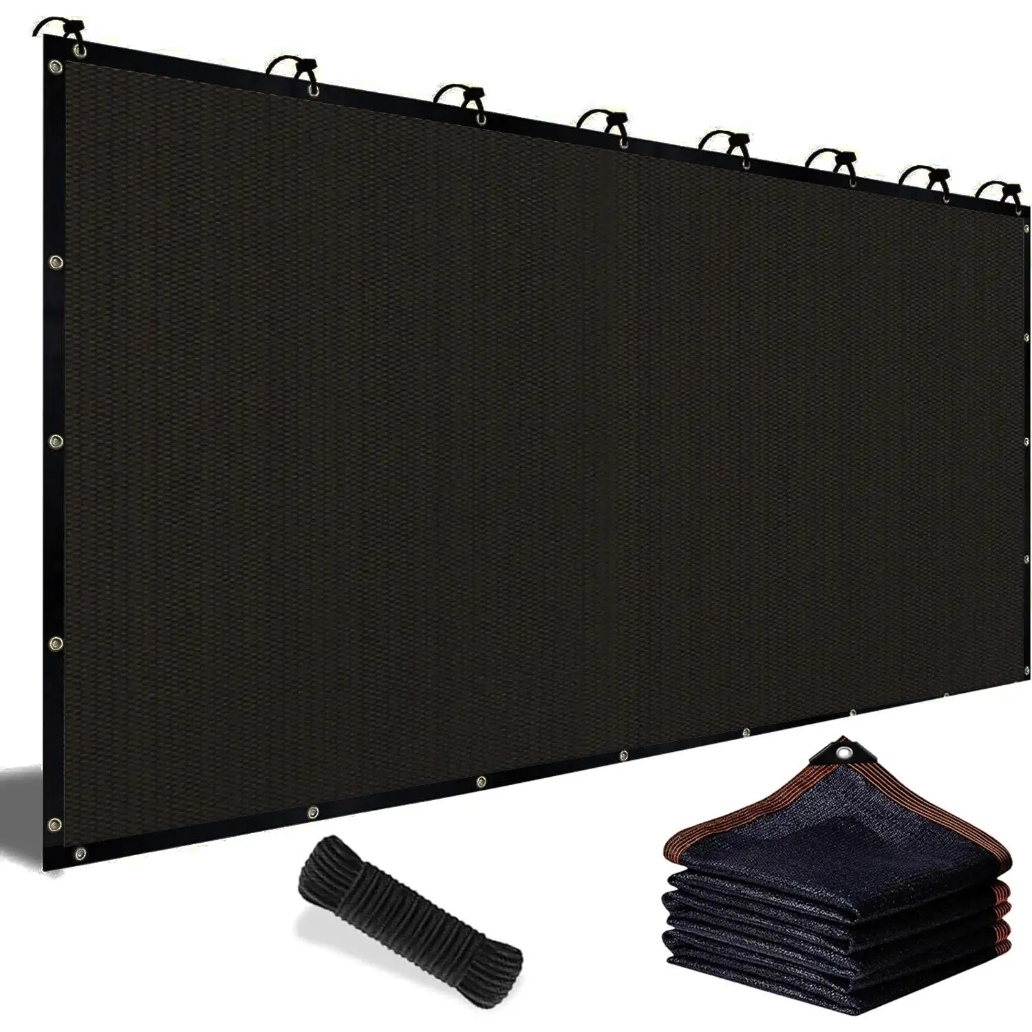 90% Blackout Cloth (Black) - 10 x 13ft UV-Resistant Shade Net with Reinforced Rivets, Suitable for Outdoor Adventures / Camping / Garden / Patio / Greenhouse.Mesh Shade Cloth,father's day gifts