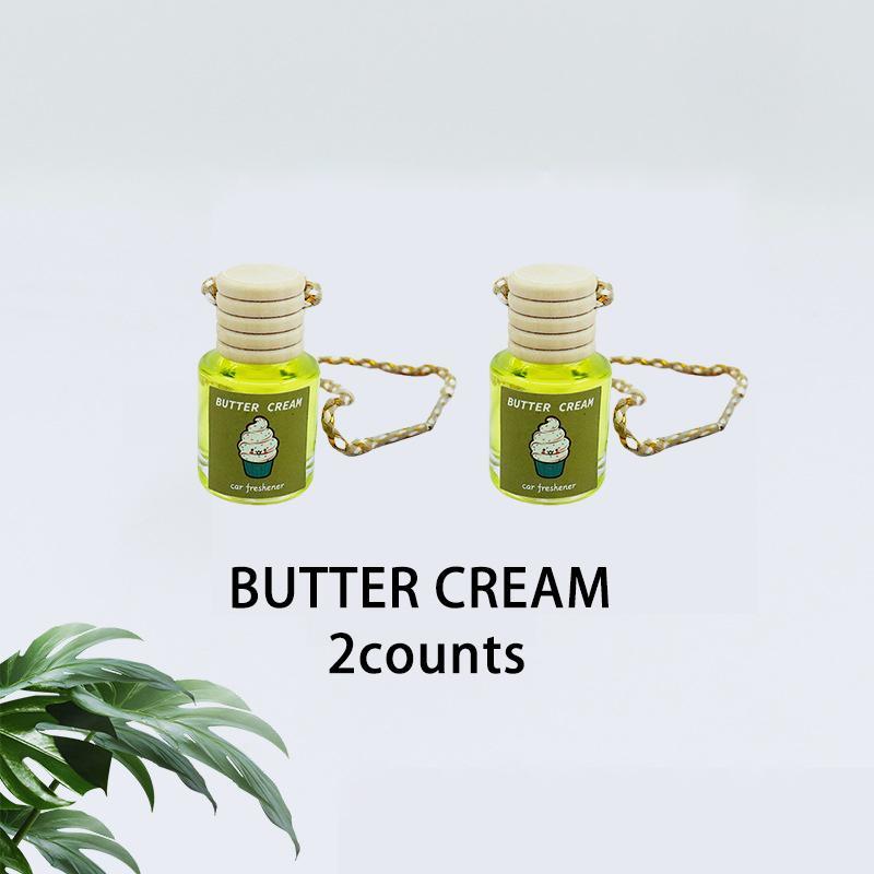 Car Aromatherapy Glass Bottle Pendant, Car Scents, 2 Counts Aromatherapy Rearview Mirror Perfume Pendant, Car Air Freshener Diffuser, Car Interior Accessories