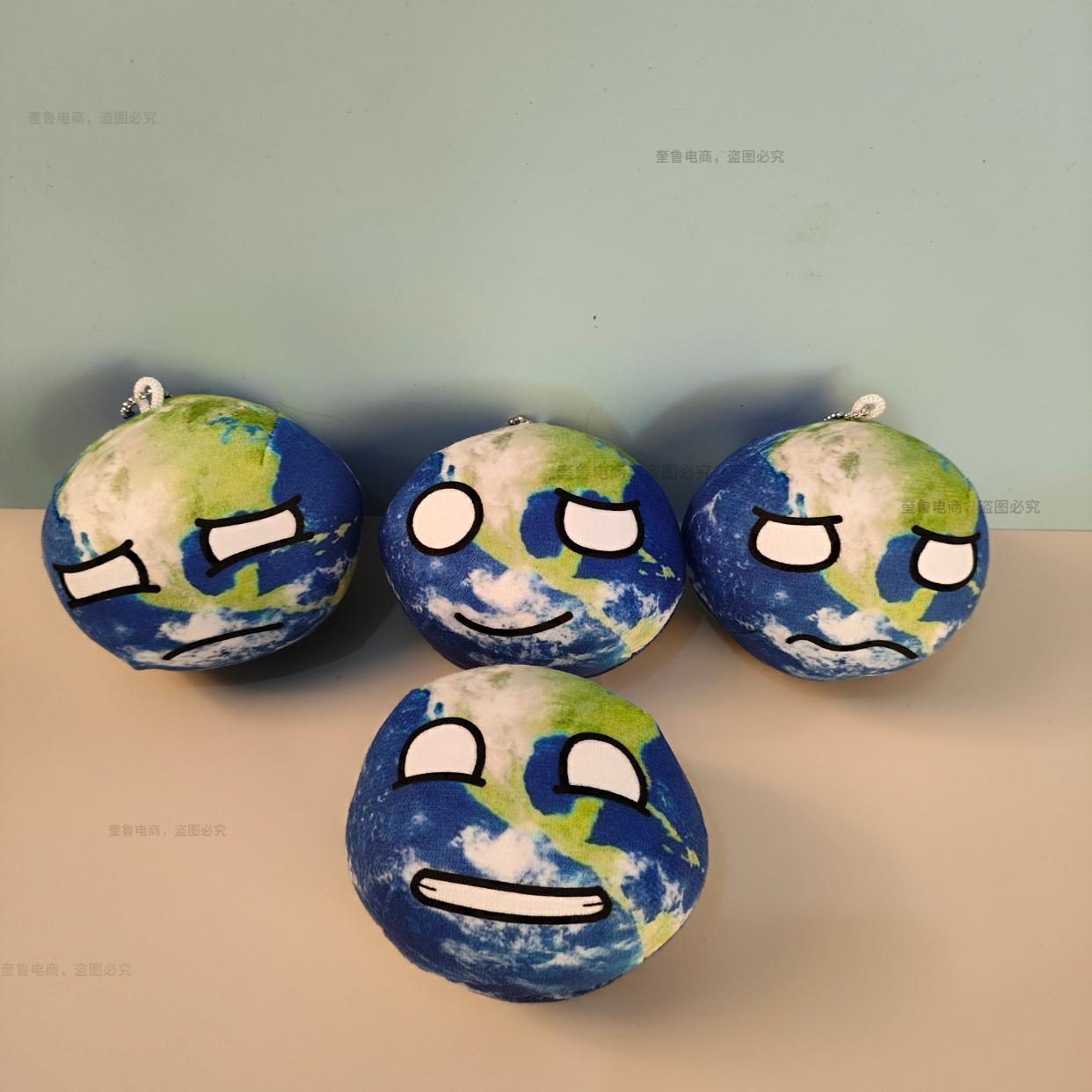 10cm Planet Plush Toy Collection Earth Moon Sun Mars Venus Jupiter Saturn Uranus Neptunr Dolls Cognitive Stuffed Toy Polandball