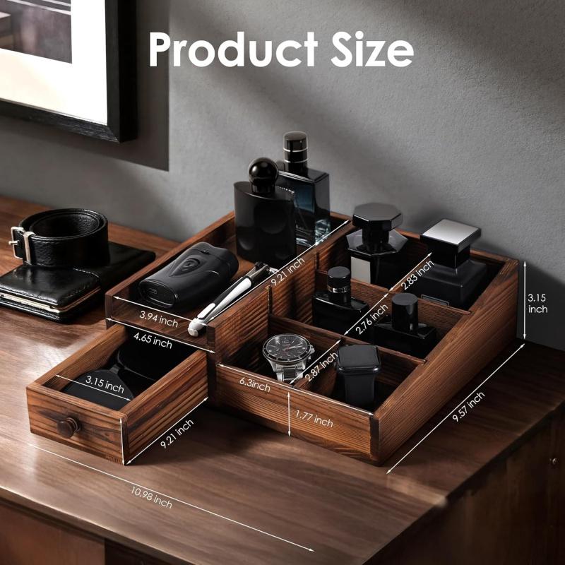 Organizer for Men,Bathroom Countertop Organizers,Perfume Organizer,Cologne Organizers,Bathroom Storage,Perfume Stand,Dresser Organizer,Gifts for Men,Dad Gifts,Adjust